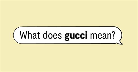 u gucci meaning.